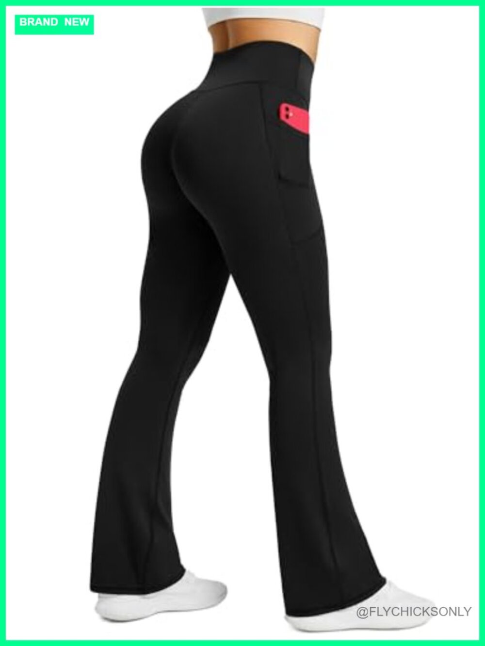 Womens Flared Yoga Pants High Waisted Tummy Control Bootcut Leggings